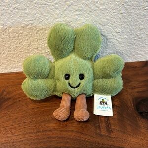 ☘️ Jellycat Amuseables Siofra Shamrock Bag Charm NWT